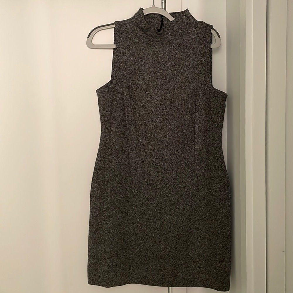 Gray tweed dress from Banana Republic